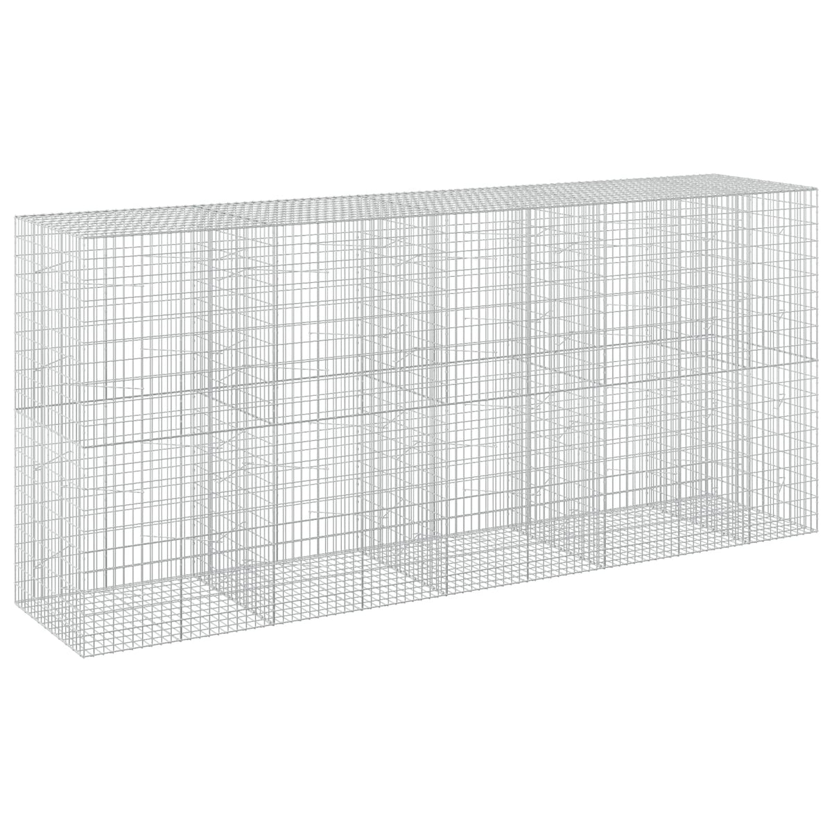 vidaXL Gabion with 3.5 mm Wire and 5x10 cm Mesh 450x100x200 cm 2