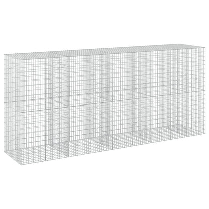 vidaXL Gabion with 3.5 mm Wire and 5x10 cm Mesh 450x100x200 cm 2
