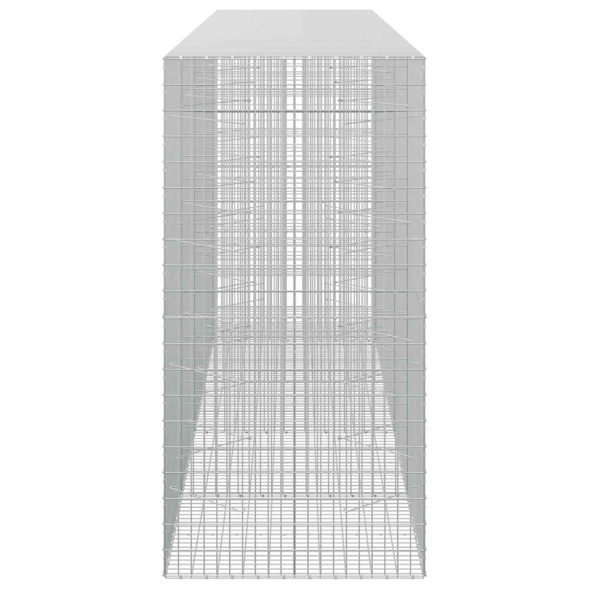 vidaXL Gabion with 3.5 mm Wire and 5x10 cm Mesh 450x100x200 cm 4