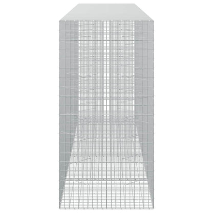 vidaXL Gabion with 3.5 mm Wire and 5x10 cm Mesh 450x100x200 cm 4