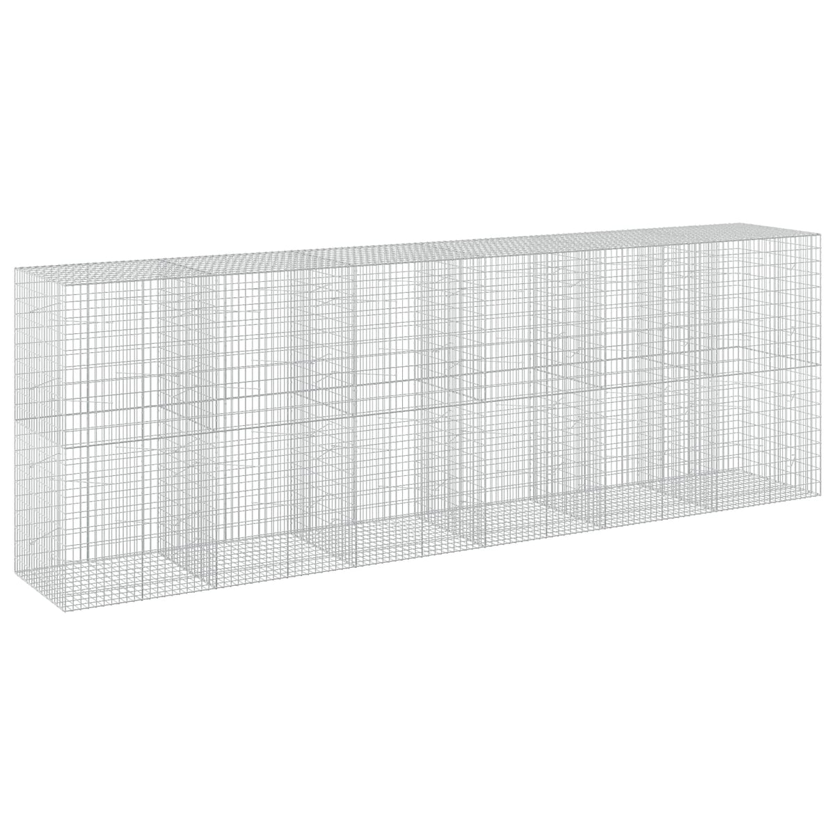 vidaXL Gabion with 3.5 mm Wire and 5x10 cm Mesh 600x100x200 cm 2