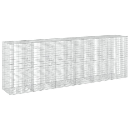 vidaXL Gabion with 3.5 mm Wire and 5x10 cm Mesh 600x100x200 cm 2