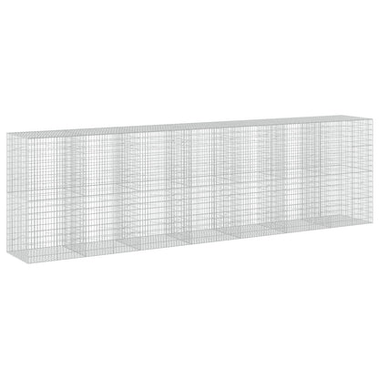 vidaXL Gabion with 3.5 mm Wire and 5x10 cm Mesh 700x100x200 cm 2