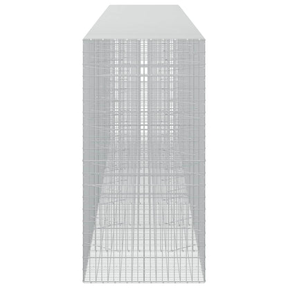 vidaXL Gabion with 3.5 mm Wire and 5x10 cm Mesh 700x100x200 cm 4