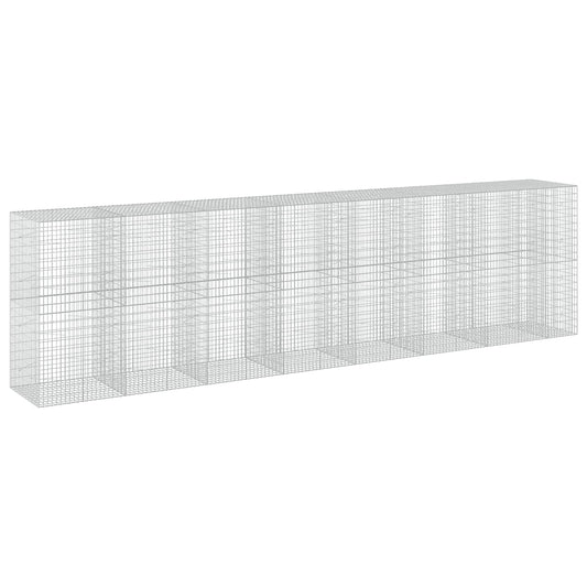 vidaXL Gabion with 3.5 mm Wire and 5x10 cm Mesh 750x100x200 cm 2
