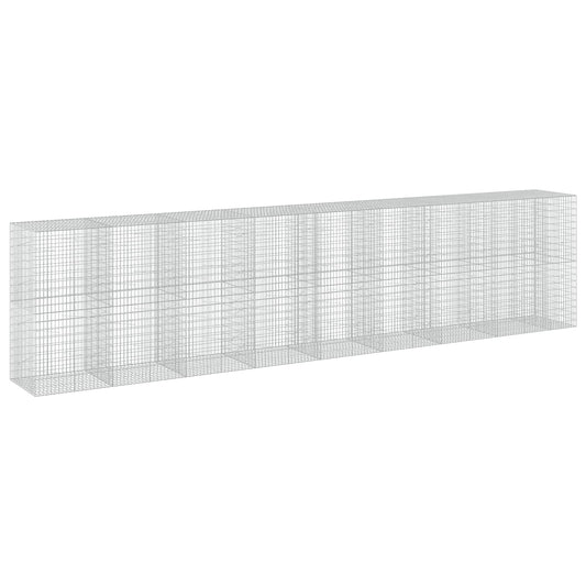 vidaXL Gabion with 3.5 mm Wire and 5x10 cm Mesh 850x100x200 cm 2