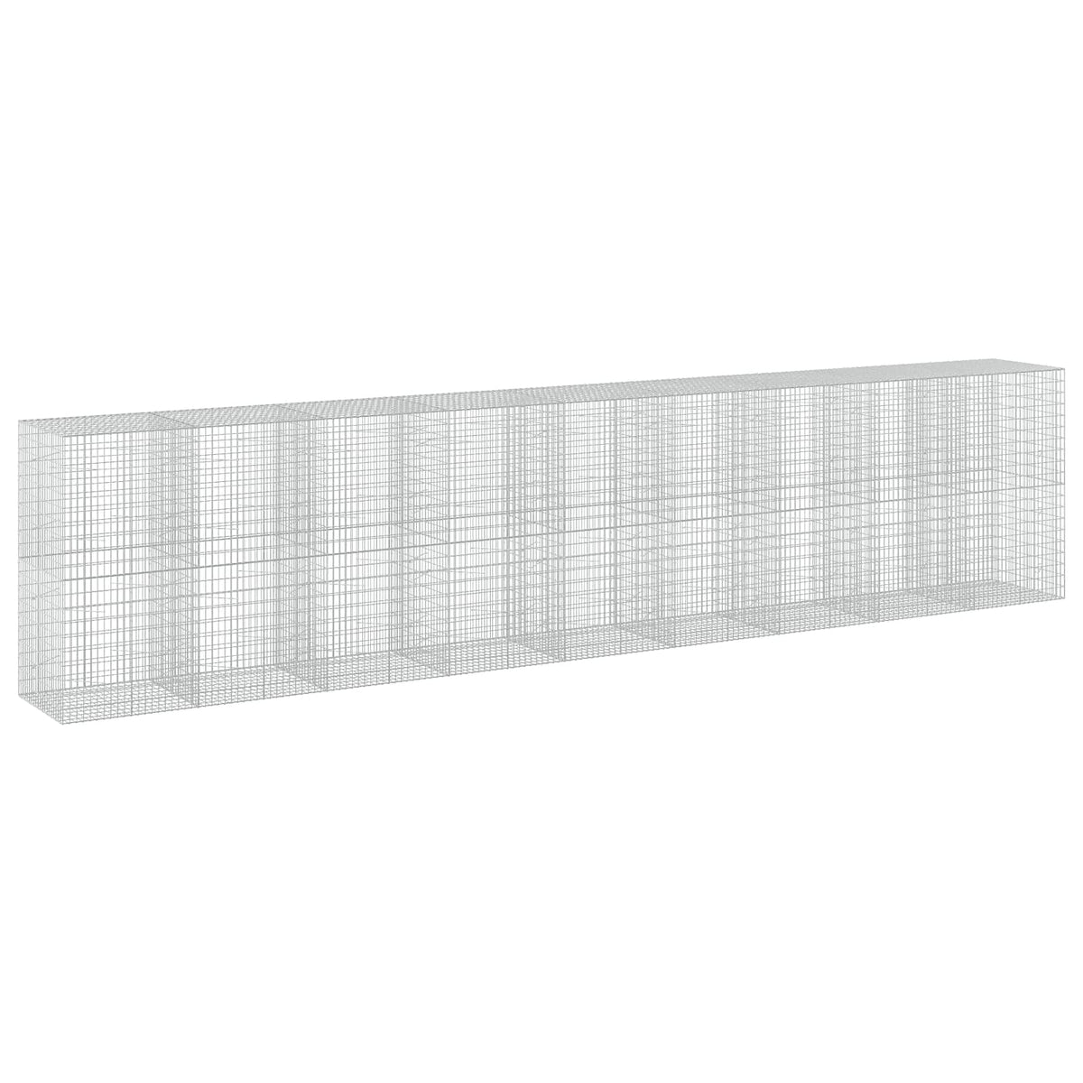 vidaXL Gabion with 3.5 mm Wire and 5x10 cm Mesh 900x100x200 cm 2