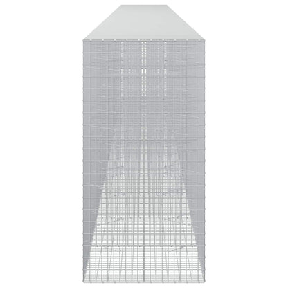vidaXL Gabion with 3.5 mm Wire and 5x10 cm Mesh 1200x100x200 cm 4
