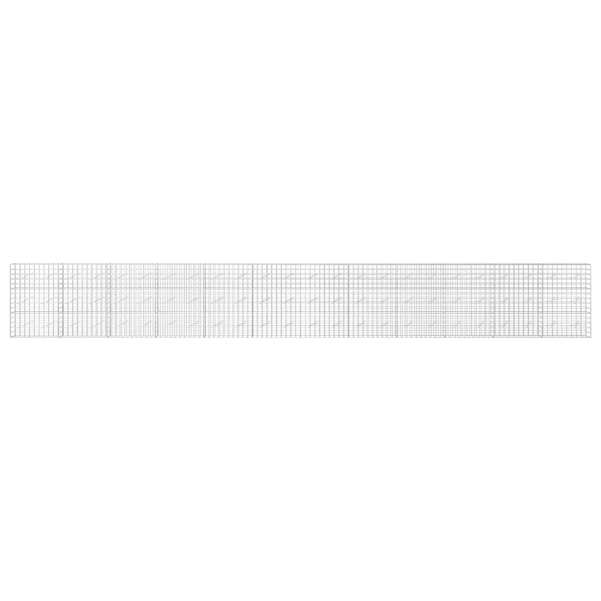vidaXL Gabion with 3.5 mm Wire and 10x10 cm Mesh 1200x10x150 cm 3