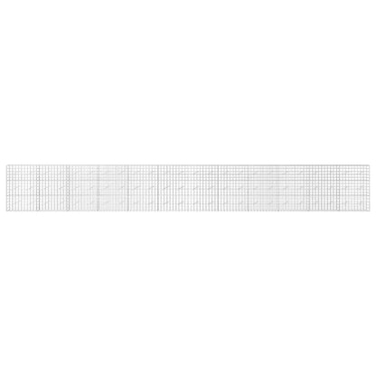vidaXL Gabion with 3.5 mm Wire and 10x10 cm Mesh 1200x10x150 cm 3