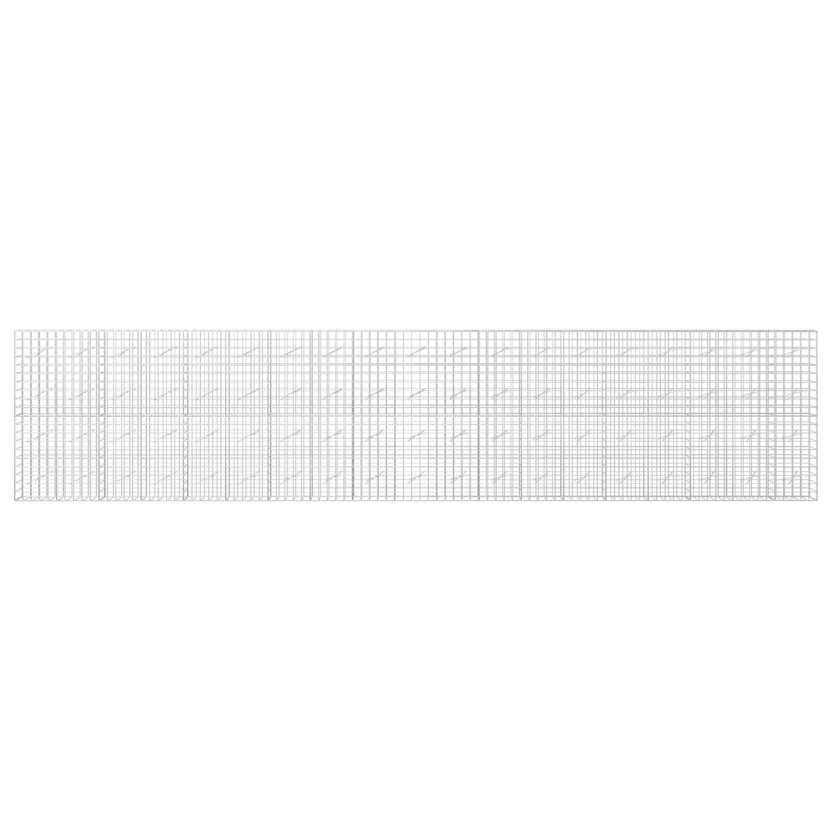 vidaXL Gabion with 3.5 mm Wire and 10x10 cm Mesh 950x10x200 cm 3