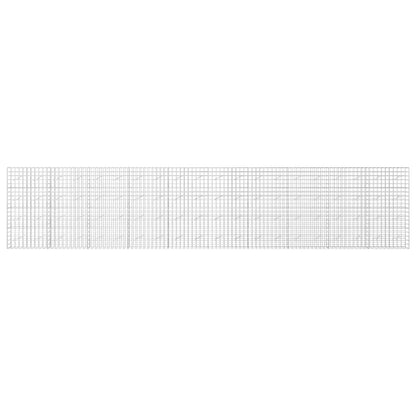vidaXL Gabion with 3.5 mm Wire and 10x10 cm Mesh 1000x10x200 cm 3