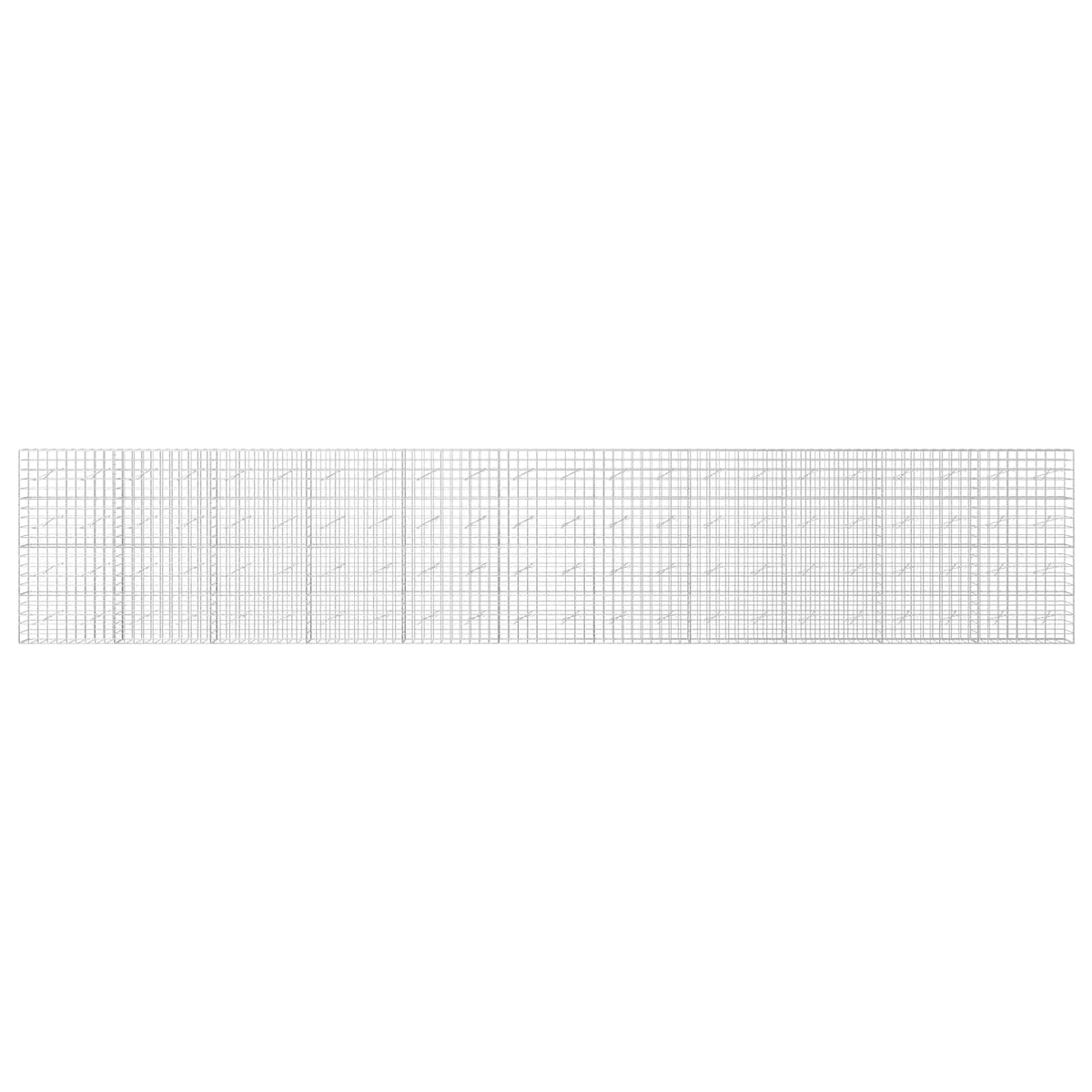 vidaXL Gabion with 3.5 mm Wire and 10x10 cm Mesh 1100x10x200 cm 3