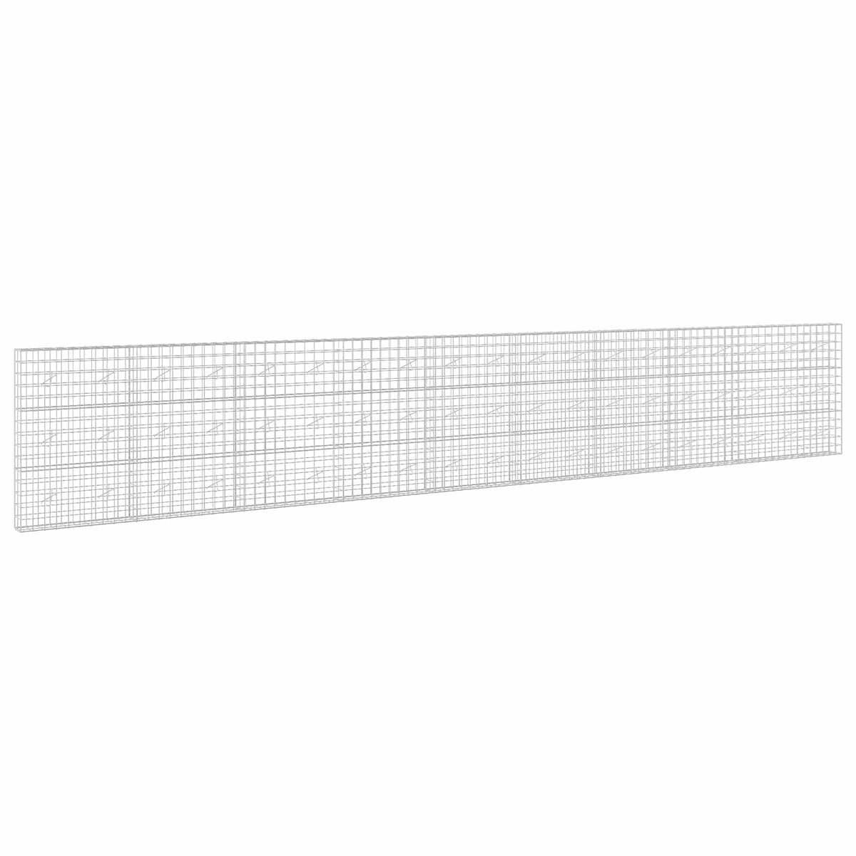 vidaXL Gabion with 3.5 mm Wire and 10x10 cm Mesh 950x20x150 cm 2