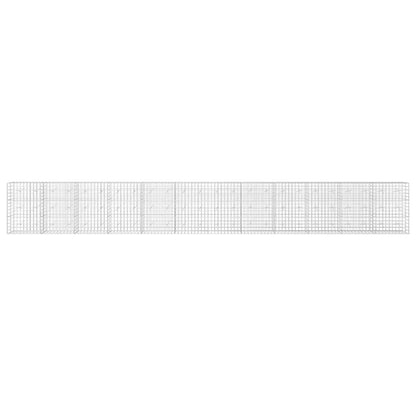 vidaXL Gabion with 3.5 mm Wire and 10x10 cm Mesh 1200x20x150 cm 3