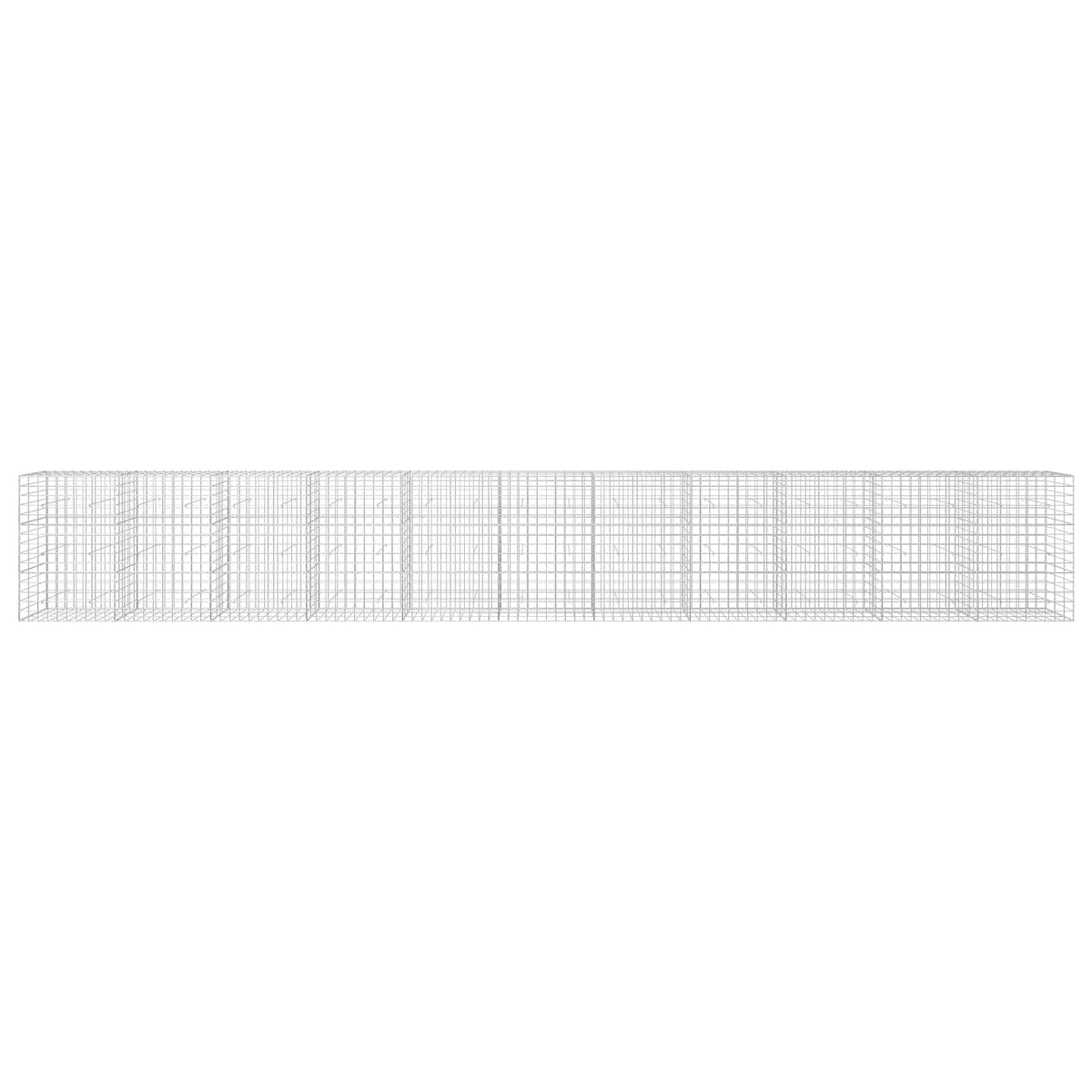 vidaXL Gabion with 3.5 mm Wire and 10x10 cm Mesh 1100x30x150 cm 3