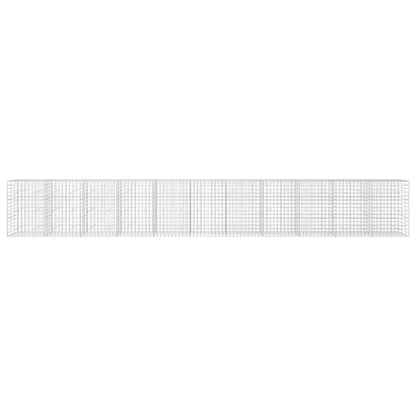 vidaXL Gabion with 3.5 mm Wire and 10x10 cm Mesh 1100x30x150 cm 3