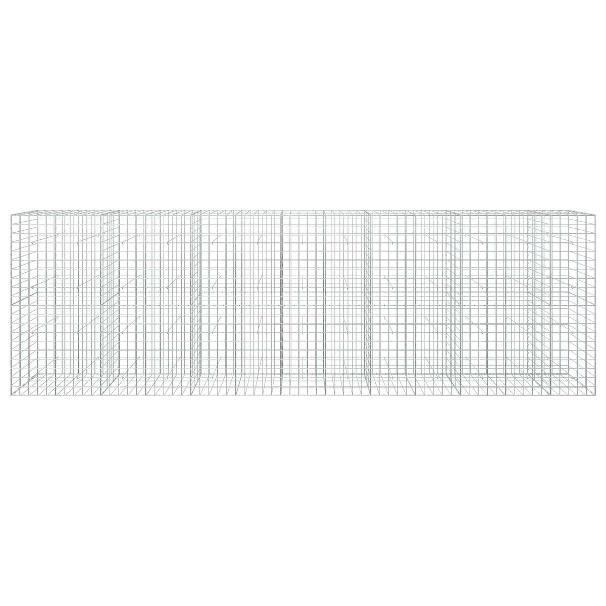 vidaXL Gabion with 3.5 mm Wire and 10x10 cm Mesh 650x30x200 cm 3