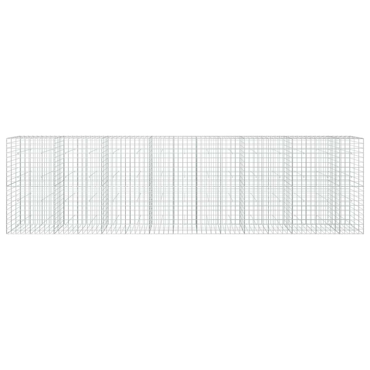 vidaXL Gabion with 3.5 mm Wire and 10x10 cm Mesh 750x30x200 cm 3