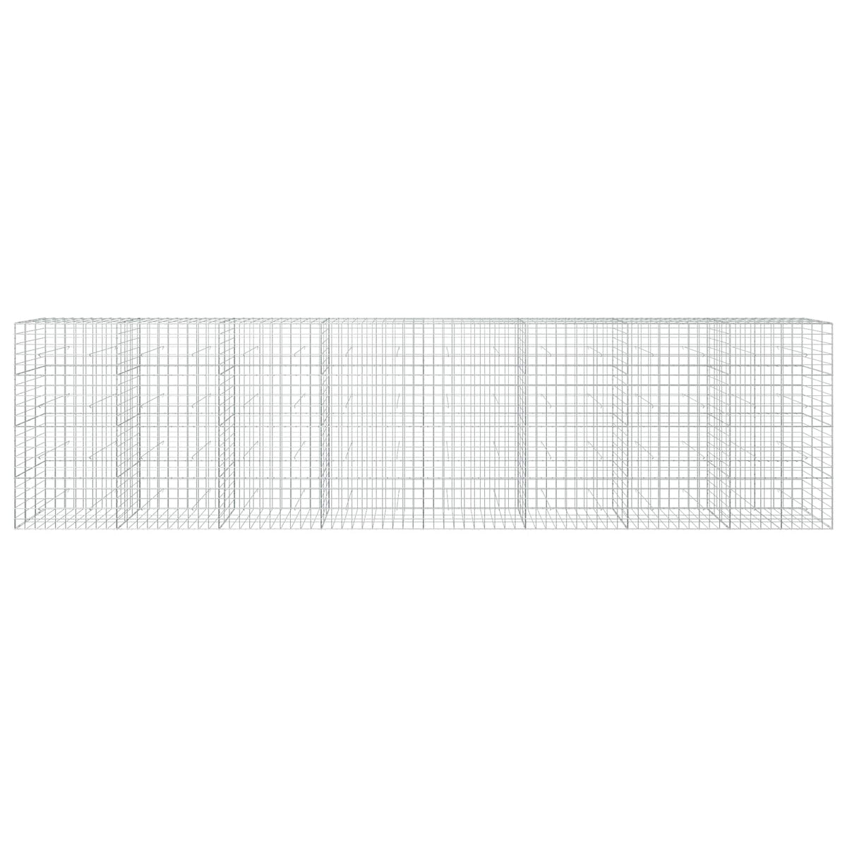 vidaXL Gabion with 3.5 mm Wire and 10x10 cm Mesh 800x30x200 cm 3