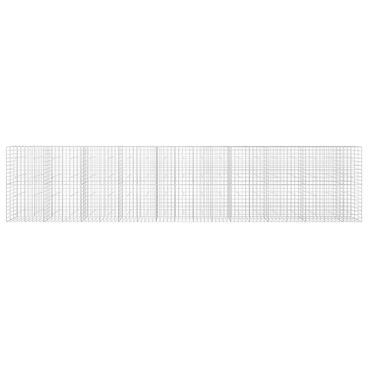 vidaXL Gabion with 3.5 mm Wire and 10x10 cm Mesh 950x30x200 cm 3