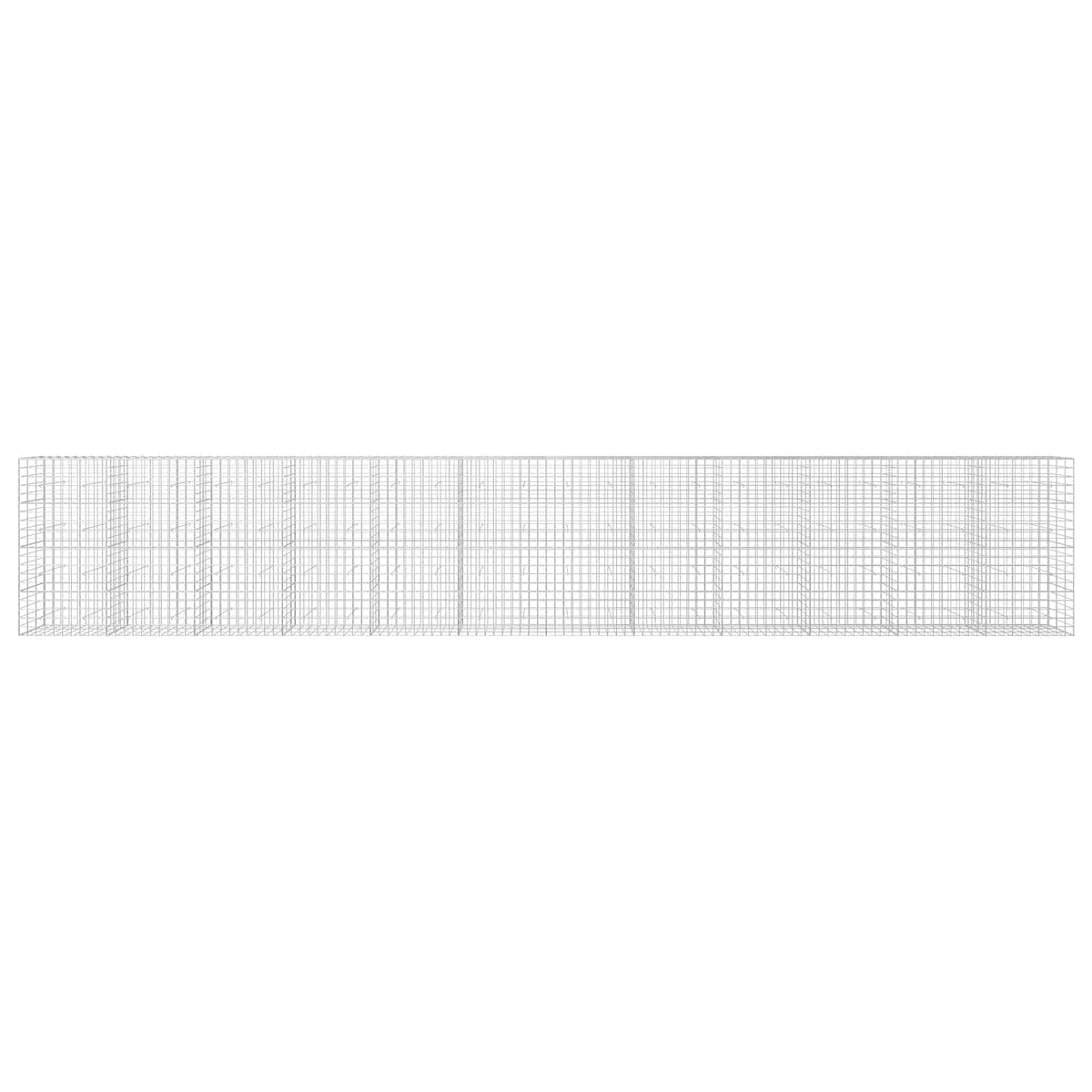 vidaXL Gabion with 3.5 mm Wire and 10x10 cm Mesh 1200x30x200 cm 3