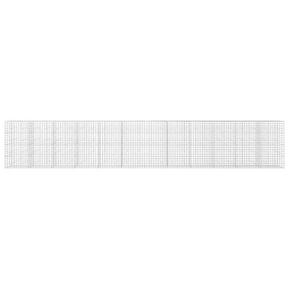 vidaXL Gabion with 3.5 mm Wire and 10x10 cm Mesh 1200x30x200 cm 3
