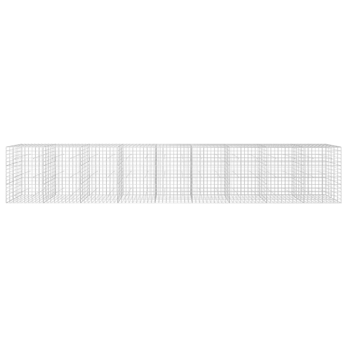 vidaXL Gabion with 3.5 mm Wire and 10x10 cm Mesh 900x50x150 cm 3