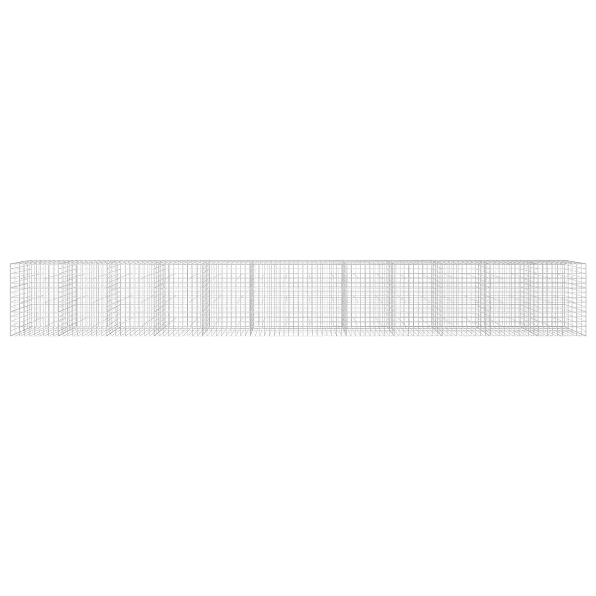 vidaXL Gabion with 3.5 mm Wire and 10x10 cm Mesh 1200x50x150 cm 3