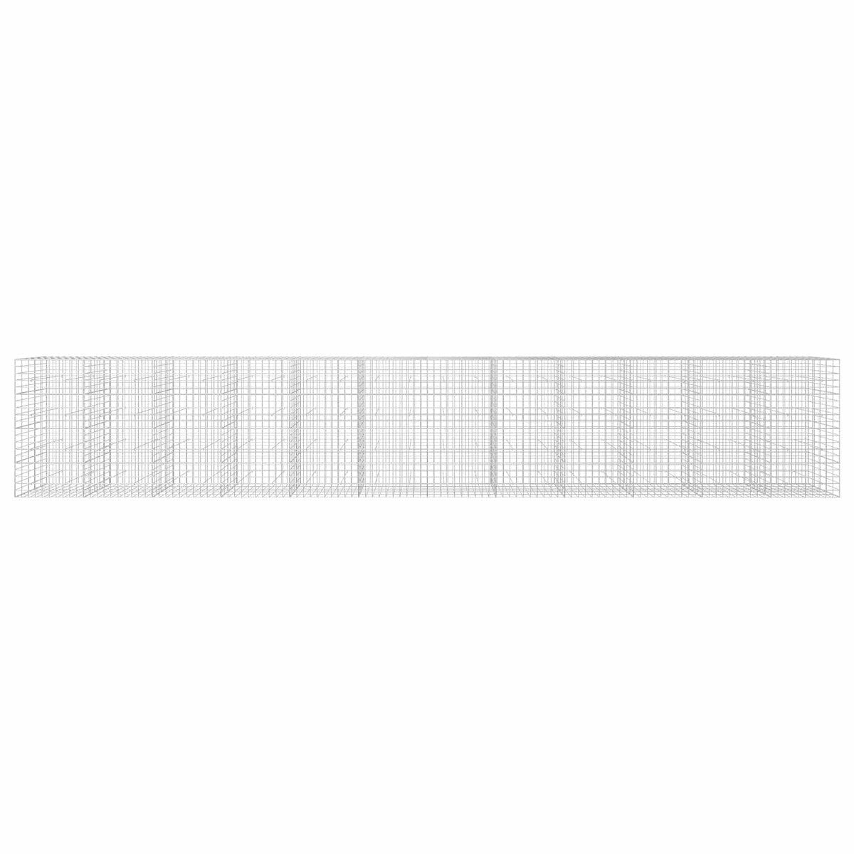 vidaXL Gabion with 3.5 mm Wire and 10x10 cm Mesh 1200x50x200 cm 3
