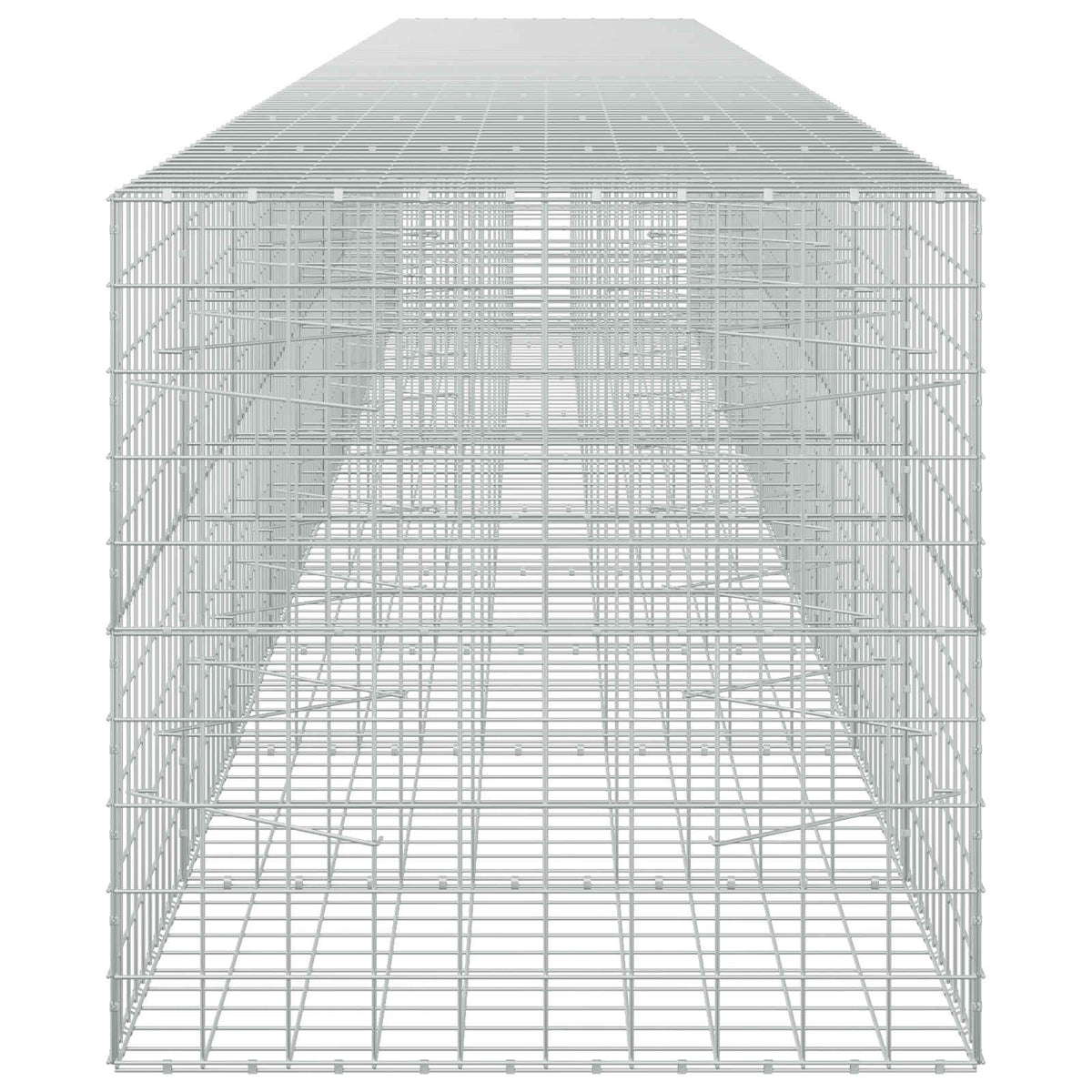 vidaXL Gabion with 3.5 mm Wire and 10x10 cm Mesh 1000x100x100 cm 4