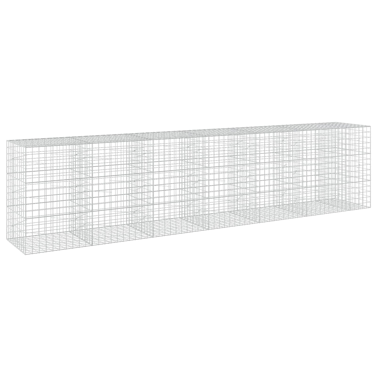 vidaXL Gabion with 3.5 mm Wire and 10x10 cm Mesh 650x100x150 cm 2