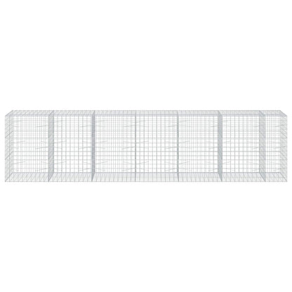 vidaXL Gabion with 3.5 mm Wire and 10x10 cm Mesh 650x100x150 cm 3