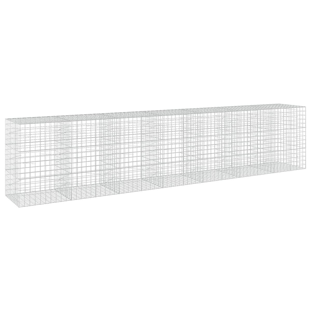 vidaXL Gabion with 3.5 mm Wire and 10x10 cm Mesh 700x100x150 cm 2