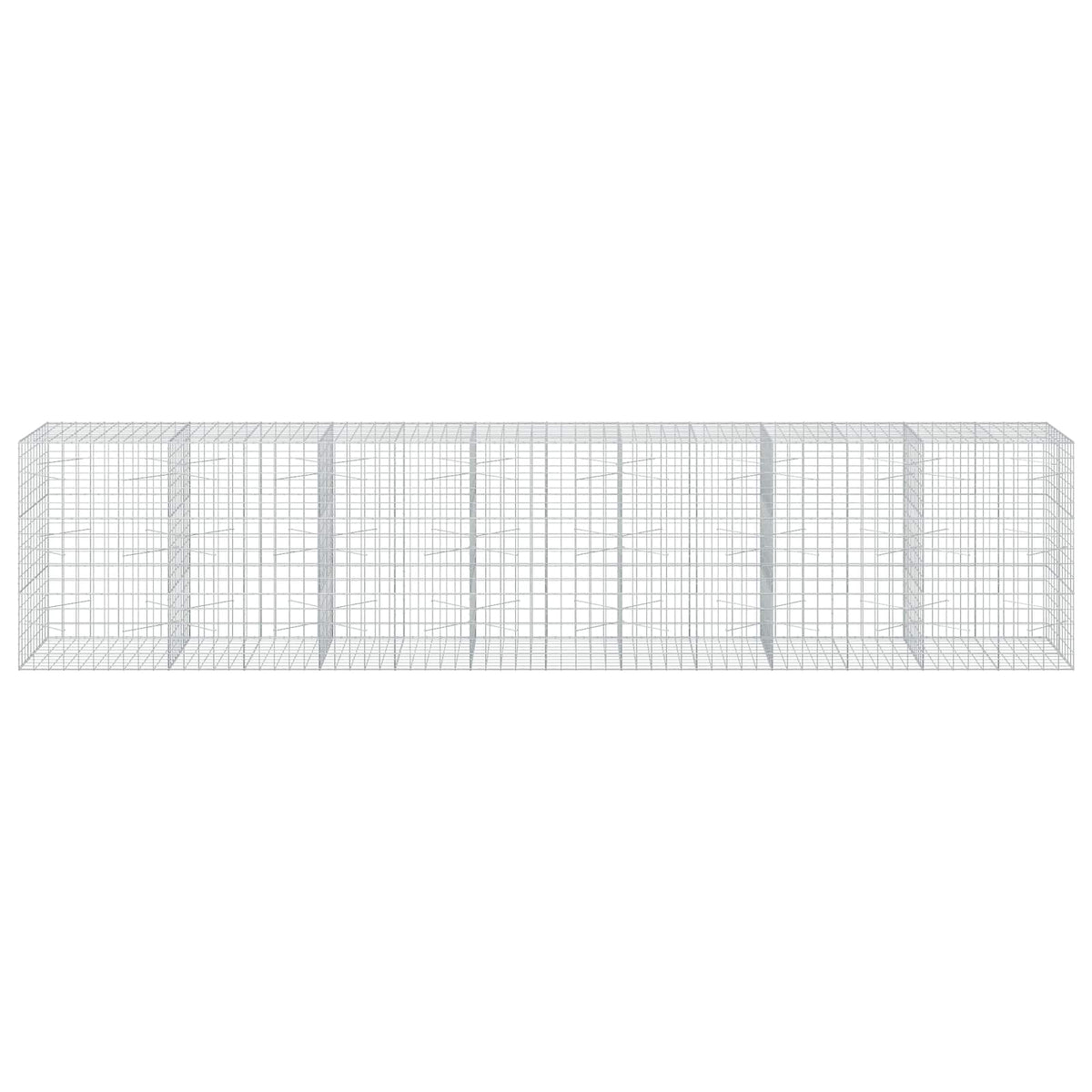 vidaXL Gabion with 3.5 mm Wire and 10x10 cm Mesh 700x100x150 cm 3