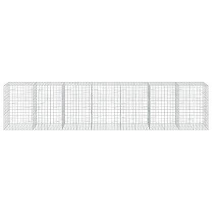 vidaXL Gabion with 3.5 mm Wire and 10x10 cm Mesh 700x100x150 cm 3
