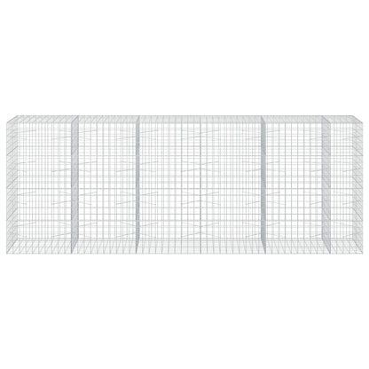 vidaXL Gabion with 3.5 mm Wire and 10x10 cm Mesh 550x100x200 cm 3