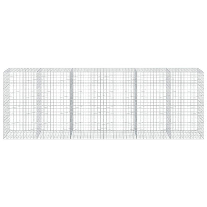 vidaXL Gabion with 3.5 mm Wire and 10x10 cm Mesh 600x100x200 cm 3
