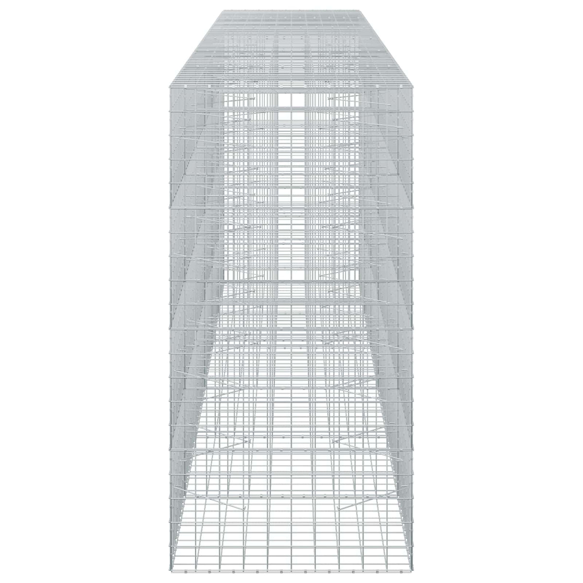 vidaXL Gabion with 3.5 mm Wire and 10x10 cm Mesh 600x100x200 cm 4