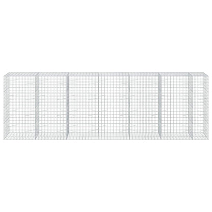 vidaXL Gabion with 3.5 mm Wire and 10x10 cm Mesh 650x100x200 cm 3