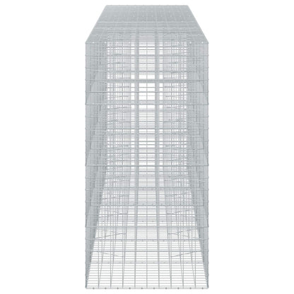 vidaXL Gabion with 3.5 mm Wire and 10x10 cm Mesh 650x100x200 cm 4