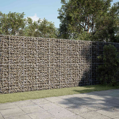 vidaXL Gabion with 3.5 mm Wire and 10x10 cm Mesh 750x100x200 cm 1