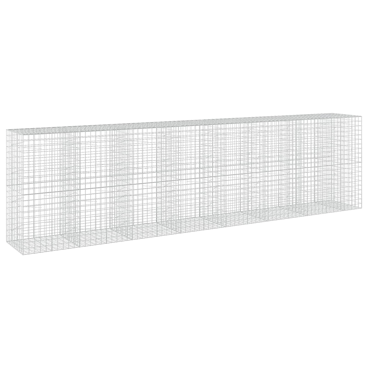 vidaXL Gabion with 3.5 mm Wire and 10x10 cm Mesh 750x100x200 cm 2
