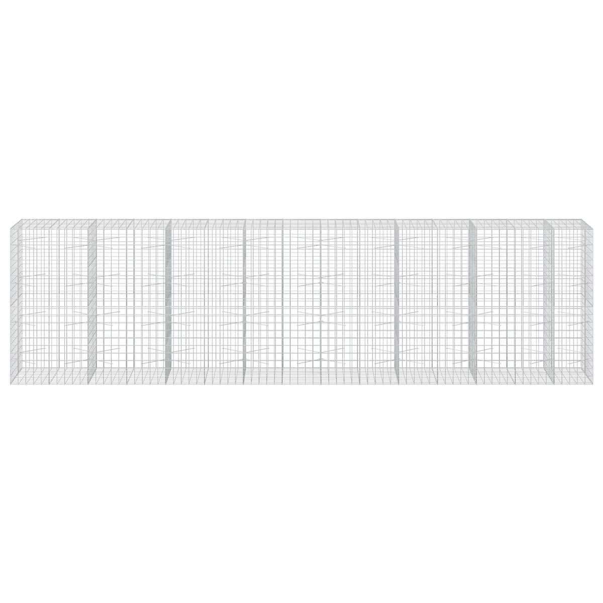 vidaXL Gabion with 3.5 mm Wire and 10x10 cm Mesh 750x100x200 cm 3