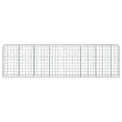 vidaXL Gabion with 3.5 mm Wire and 10x10 cm Mesh 750x100x200 cm 3