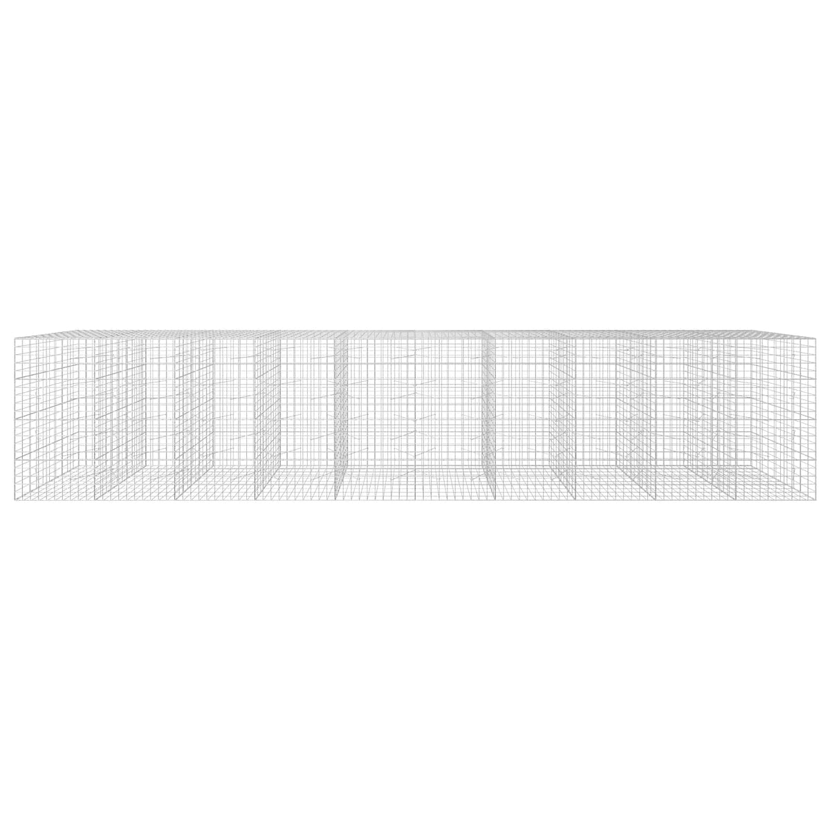 vidaXL Gabion with 3.5 mm Wire and 10x10 cm Mesh 1000x100x200 cm 3