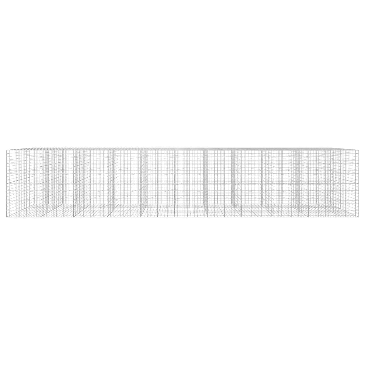 Gabion with 3.5 mm Wire and 10x10 cm Mesh 1050x100x200 cm Height 200 cm Thickness 100 cm 1050–1200 cm 1050 cm