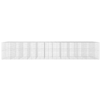 Gabion with 3.5 mm Wire and 10x10 cm Mesh 1050x100x200 cm Height 200 cm Thickness 100 cm 1050–1200 cm 1150 cm