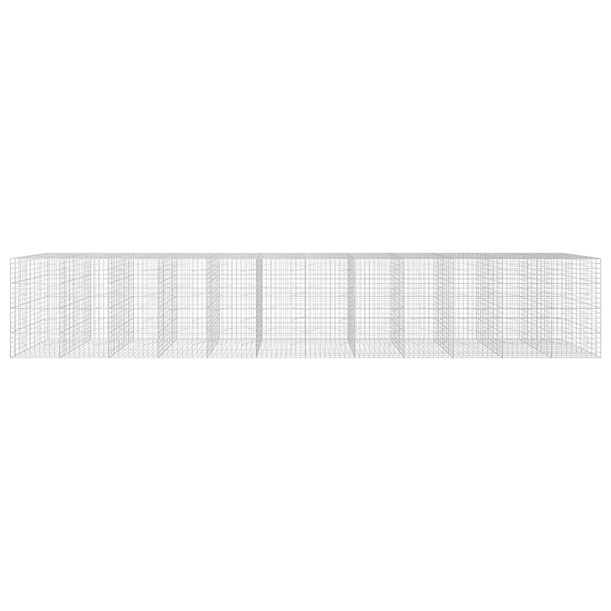 vidaXL Gabion with 3.5 mm Wire and 10x10 cm Mesh 1200x100x200 cm 3