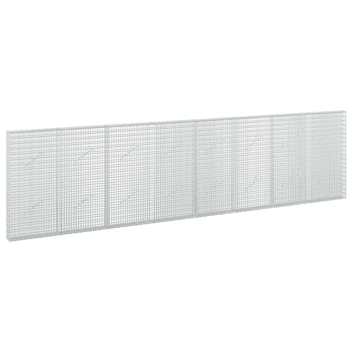 vidaXL Gabion with 5 mm Wire and 5x2.5 cm Mesh 400x10x100 cm 2